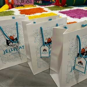 Authentic jellycat gift bags with gift tags